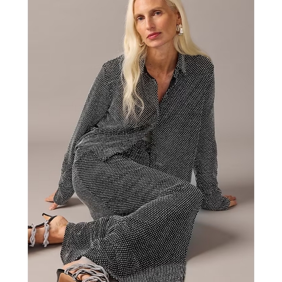 J.Crew Collection Side-Slit Rhinestone Skirt - Picture 5 of 15